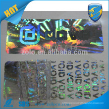 Etiqueta de holograma holográfica autêntica personalizada / etiqueta de etiqueta de holograma de imagem